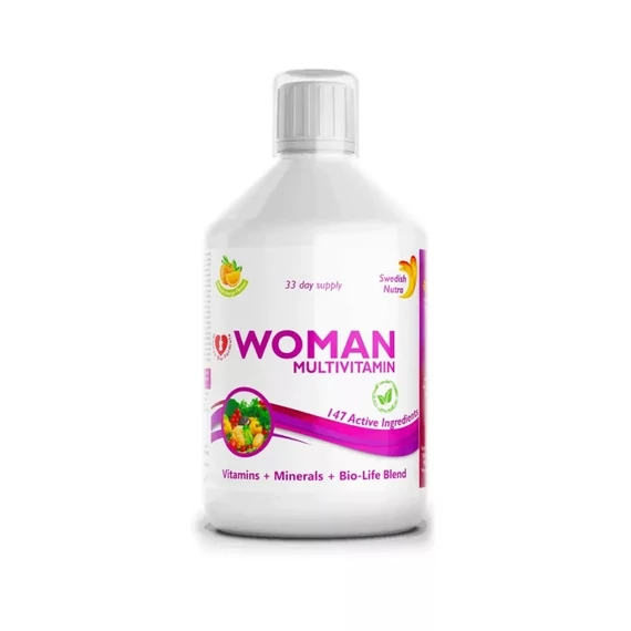 SWEDISH NUTRA WOMAN FOLYÉKONY MULTIVITAMIN NŐKNEK 500ML